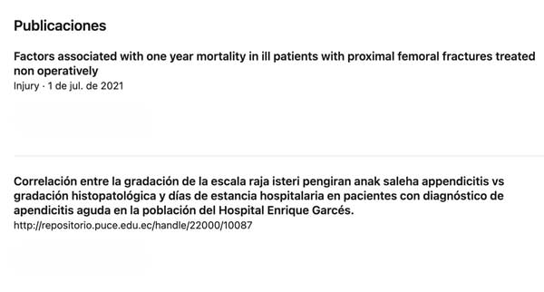 Publicación científica del Dr. Andrés Páliz